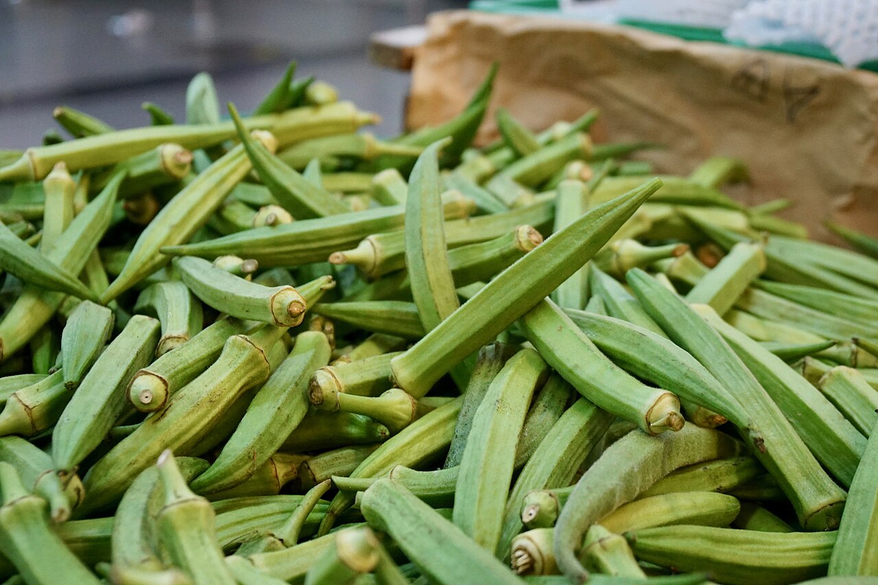 Ingredient: fresh okra for Giambo